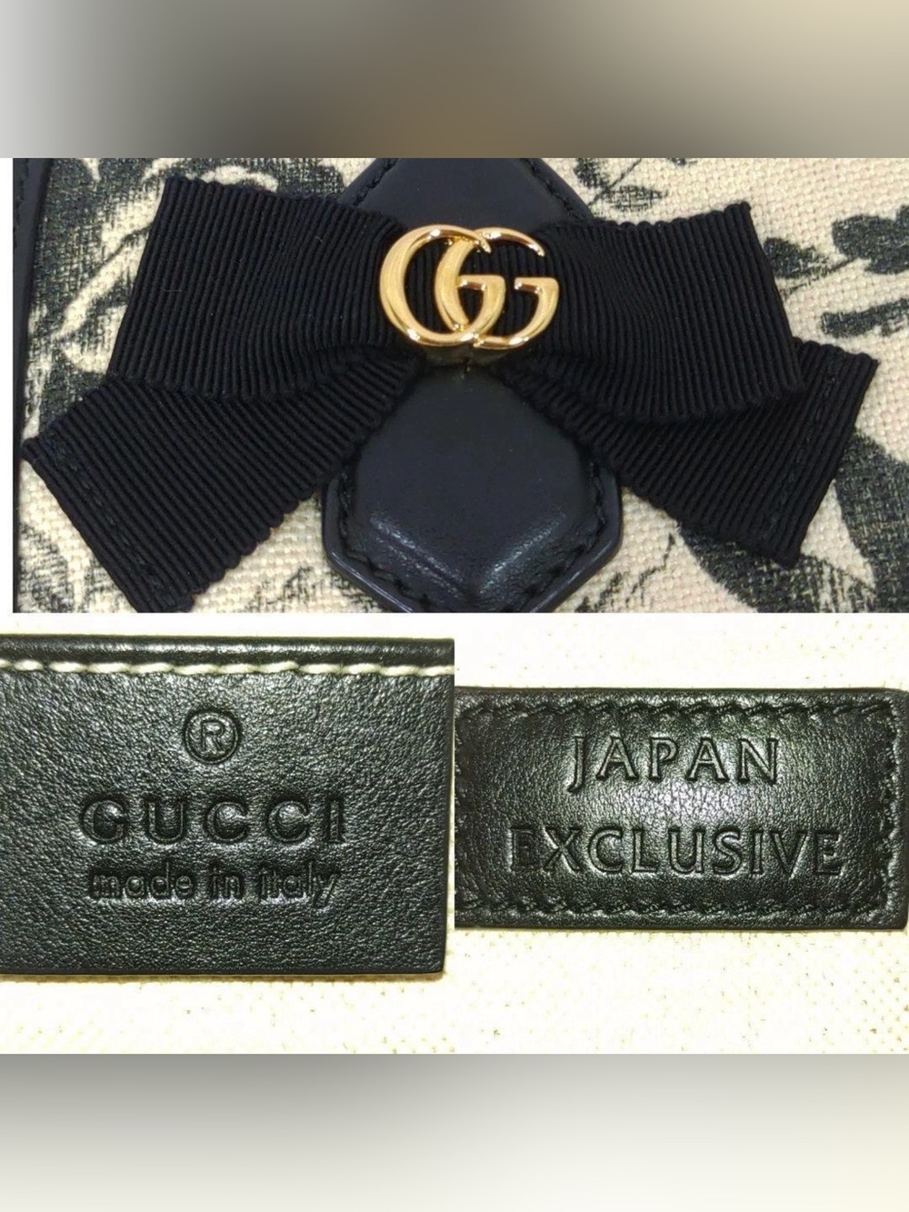 Gucci Japan Exclusive GG Ribbon Herbarium 2-Way Bag Rare 2016 Alessandro Michele - Picture 3 of 10
